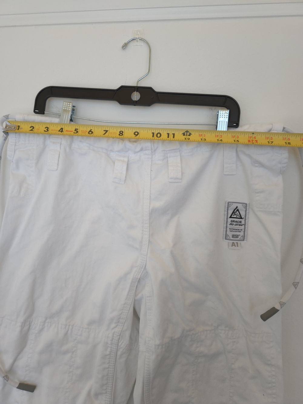 Gracie Jiu-Jitsu Authentic Cotton White Training Gi Top And Pants A1 - Picture 4 of 11